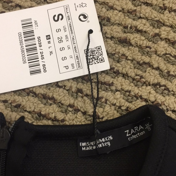 NWT Zara long sleeve crop top size S - Picture 2 of 5